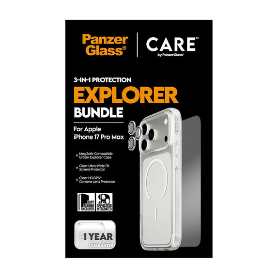 Bundle 3u1 Explorer za iPhone 17 Pro Max, PanzerGlass