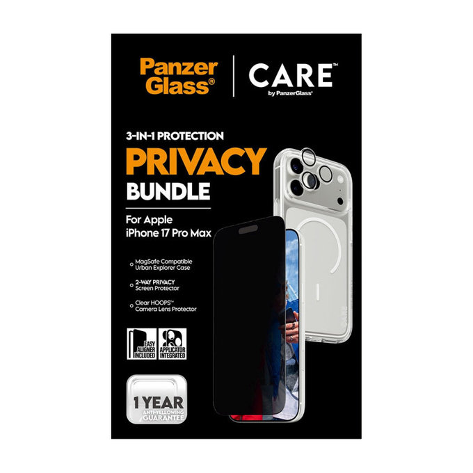Bundle 3u1 Privacy za iPhone 17 Pro Max, PanzerGlass