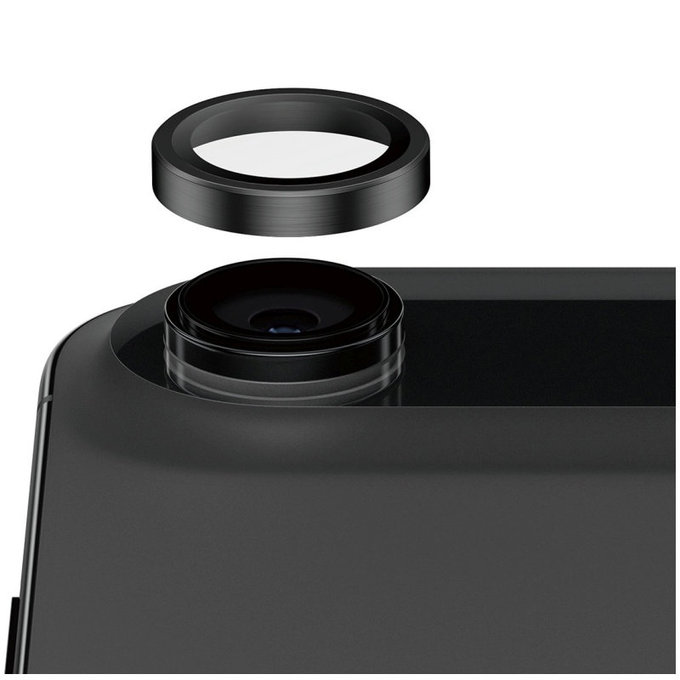 Zaštita objektiva kamere Hoops Ceramic II za iPhone 17 Air, Crna, PanzerGlass