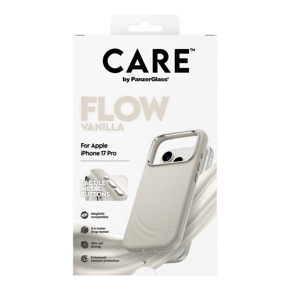 Maska FLOW s MagSafeom za iPhone 17 Pro, Vanilla, CARE