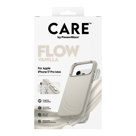 Maska FLOW s MagSafeom za iPhone 17 Pro Max, Vanilla, CARE