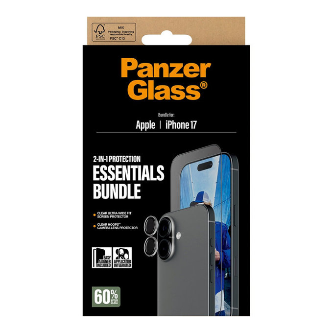 Bundle Essentials 2u1 za iPhone 17, PanzerGlass