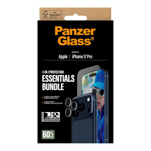 Bundle Essentials 2u1 za iPhone 17 Pro, PanzerGlass