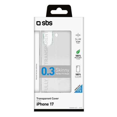 SBS - Skinny futrola za iPhone 17, prozirna