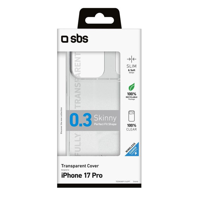 SBS - Skinny futrola za iPhone 17 Pro, prozirna