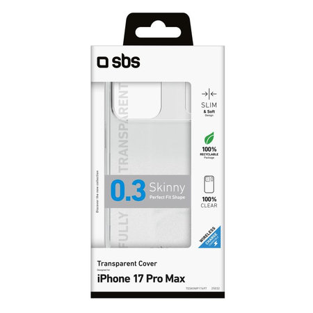 SBS - Skinny futrola za iPhone 17 Pro Max, prozirna