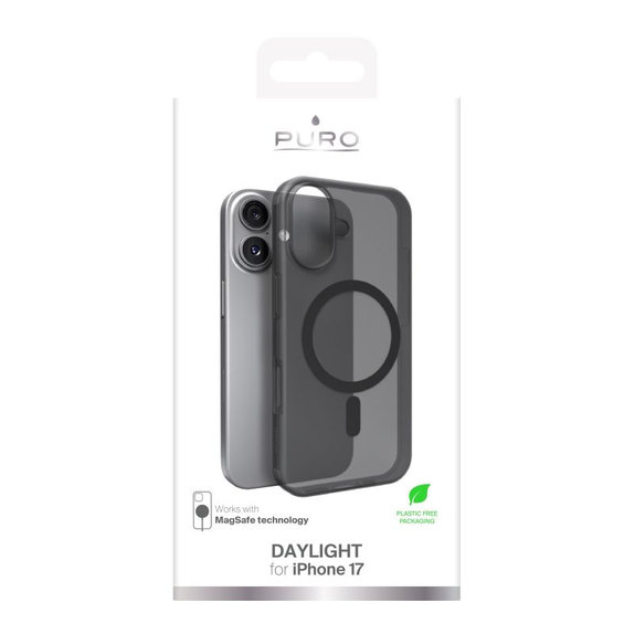PURO - DAYLIGHT futrola s MagSafe za iPhone 17, crna