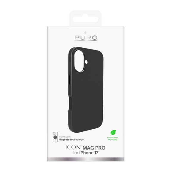 PURO - ICON MAG PRO futrola s MagSafe za iPhone 17, crna