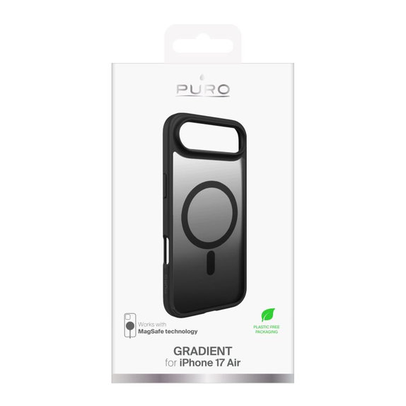 PURO - Gradient futrola s MagSafe za iPhone 17 Air, crna