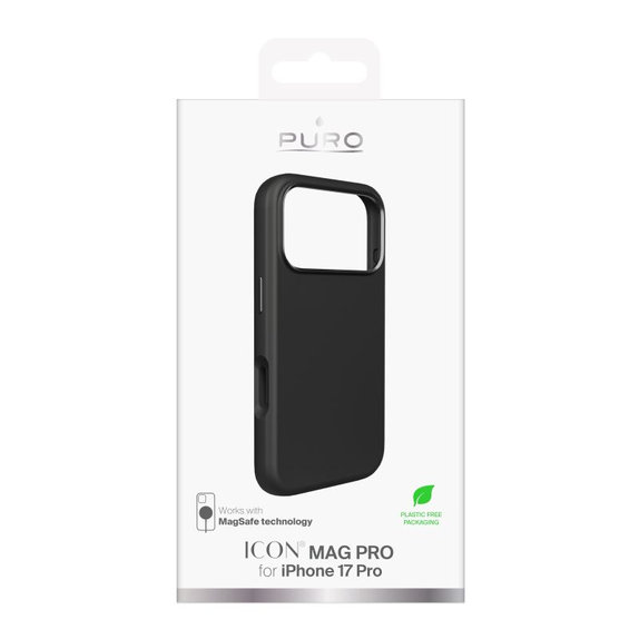 PURO - ICON MAG PRO futrola s MagSafe za iPhone 17 Pro, crna