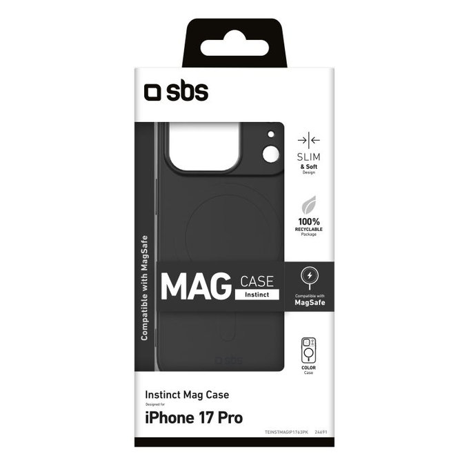 SBS - Instinct Mag futrola kompatibilna s MagSafe za iPhone 17, ružičasta