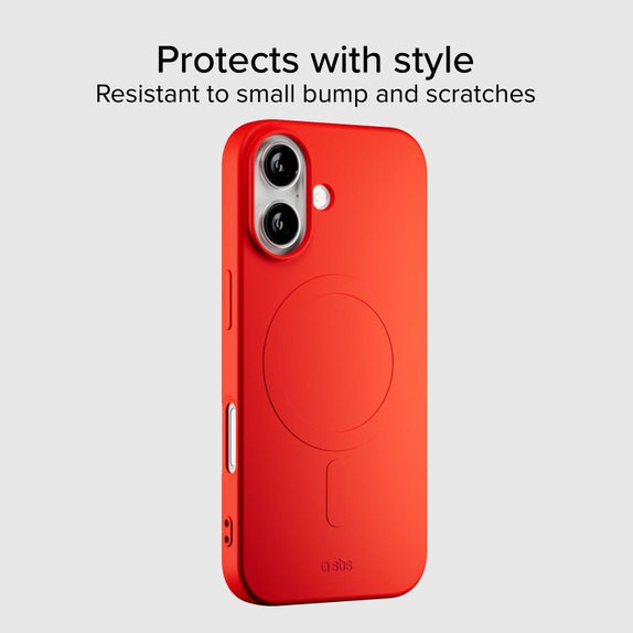 SBS - Instinct Mag futrola kompatibilna s MagSafe za iPhone 17, crveni