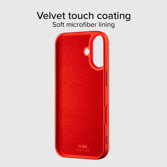 SBS - Instinct Mag futrola kompatibilna s MagSafe za iPhone 17, crveni