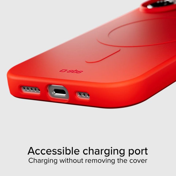 SBS - Instinct Mag futrola kompatibilna s MagSafe za iPhone 17, crveni
