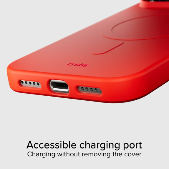SBS - Instinct Mag futrola kompatibilna s MagSafe za iPhone 17 Pro, crveni