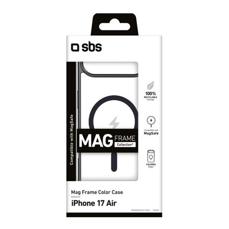 SBS - Mag Frame futrola kompatibilna s MagSafe za iPhone 17 Air, crna