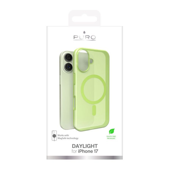 PURO - DAYLIGHT futrola s MagSafe za iPhone 17, zelena