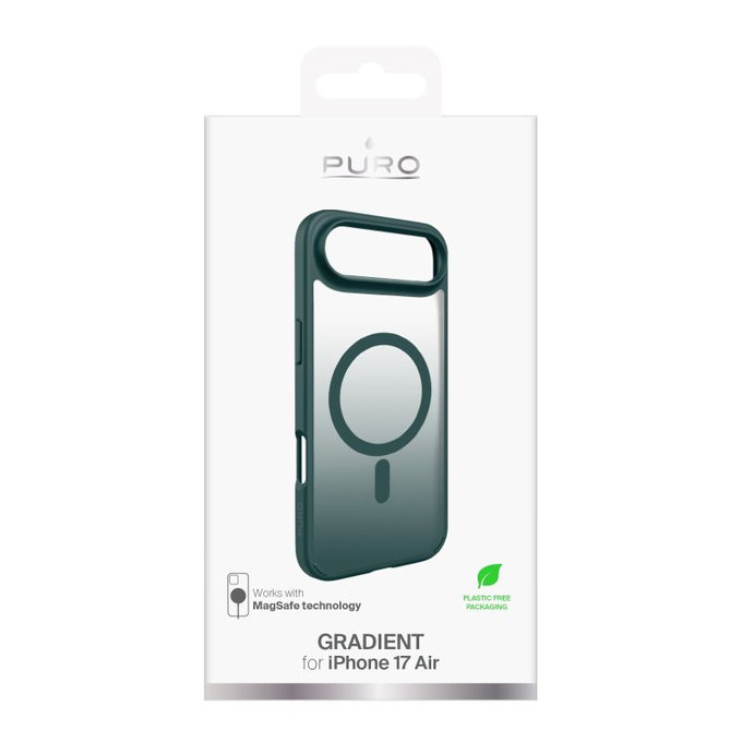 PURO - Gradient futrola s MagSafe za iPhone 17 Air, Petroleum Green