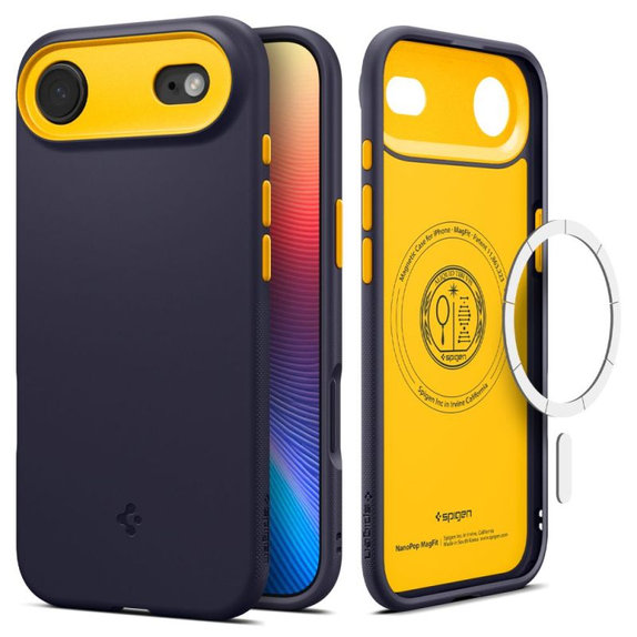 Spigen - Nano Pop futrola s MagSafe za iPhone 17 Air, Blueberry Navy