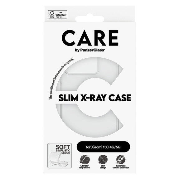 Maska X-Ray za Xiaomi 15C 5G, Prozirna, PanzerGlass