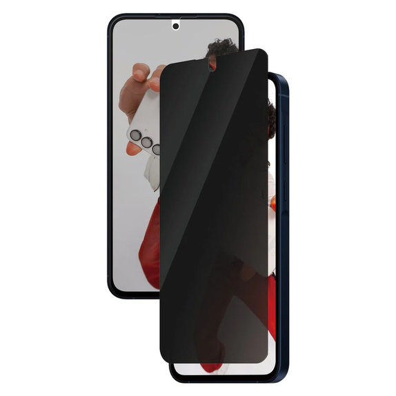 Kaljeno staklo UWF Privacy za Samsung Galaxy A56 5G, Crna, SAFE by PanzerGlass