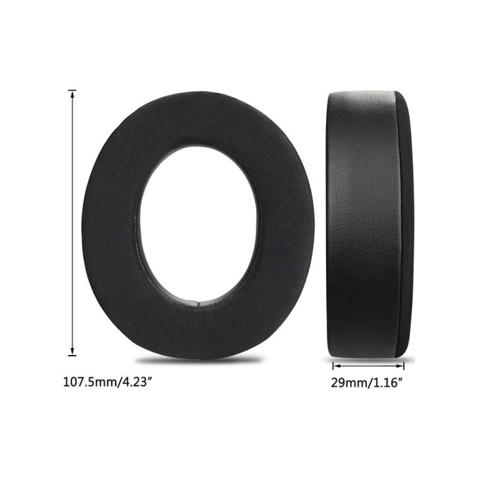 Zamjenski jastučići za uši za Corsair HS50, HS50 Pro, Memorijska pjena + Tekstil, Crne, Hladni gel, 1 Par