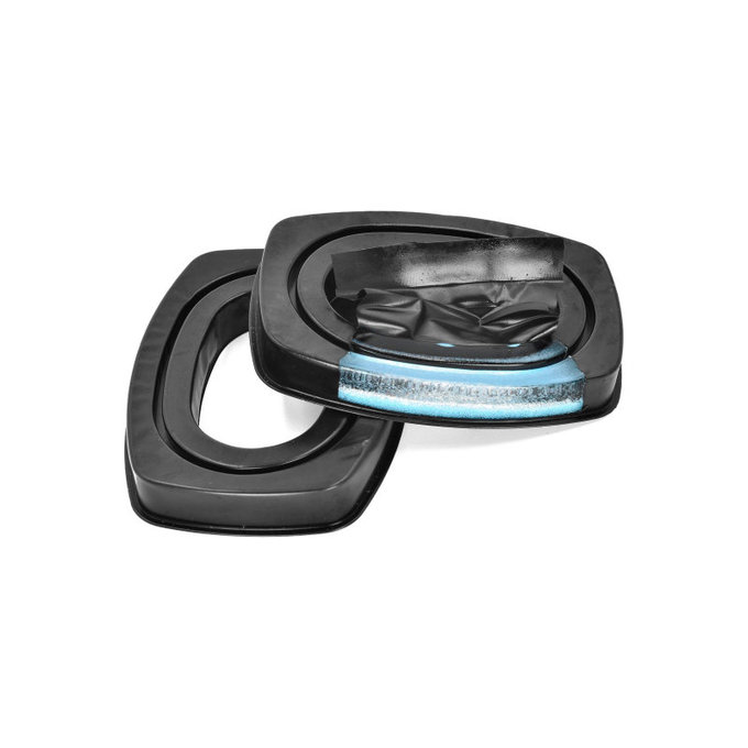 Zamjenski jastučići za uši za Howard Leight Impact, Memorijska pjena + Koža, Crne, Hladni gel, 1 Par