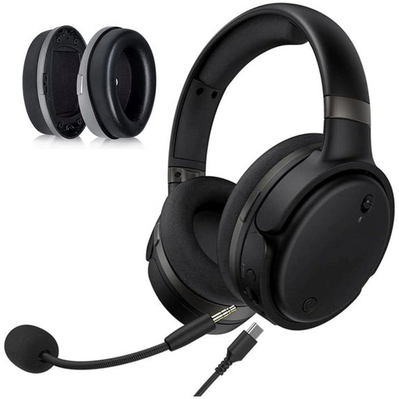 Zamjenski jastučići za uši za Kingston HyperX Cloud Orbit S, Memorijska pjena + PU Koža, Crne, 1 Par