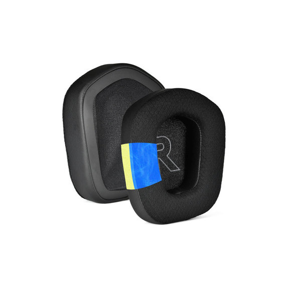 Zamjenski jastučići za uši za Logitech G733, Memorijska pjena + Tekstil + Koža, Crne, Hladni gel, 1 Par