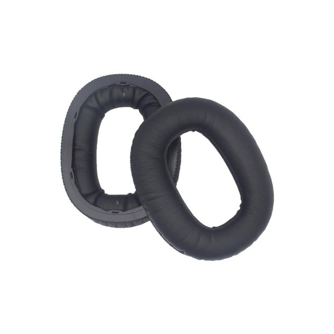 Zamjenski jastučići za uši za Marshall Monitor II, Memorijska pjena + PU Koža, Crne, 1 Par