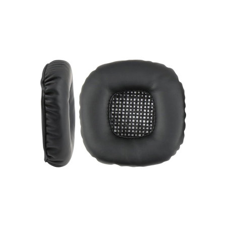 Zamjenski jastučići za uši za Marshall Major V, Memorijska pjena + Koža, Crne, 1 Par