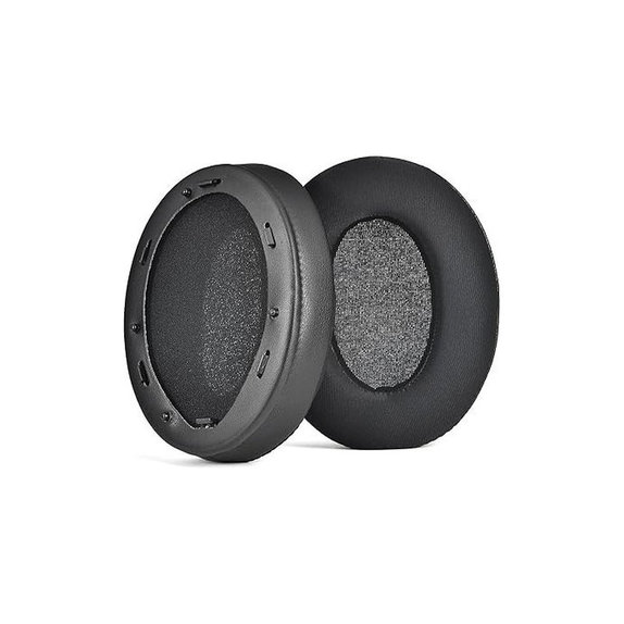 Zamjenski jastučići za uši za Sony WH-1000XM3, Memorijska pjena + Tekstil + Koža, Crne, Hladni gel, 1 Par