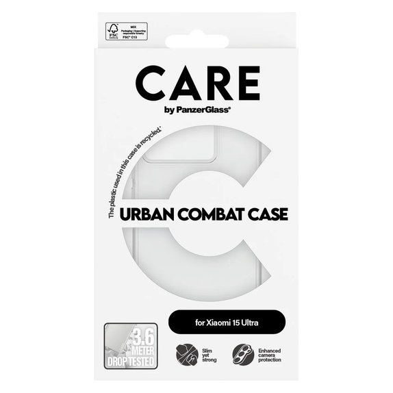 Maska Urban Combat za Xiaomi 15 Ultra, Prozirna, PanzerGlass