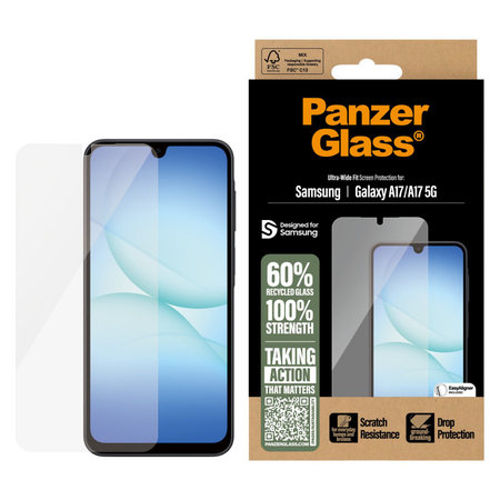 PanzerGlass - UWF kaljeno staklo s aplikatorom za Samsung Galaxy A17, A17 5G, prozirno