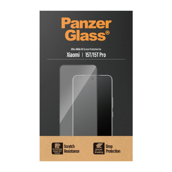 UWF kaljeno staklo za Xiaomi 15T/15T Pro, Crna, PanzerGlass