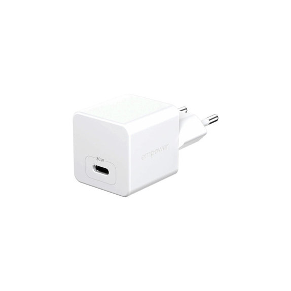 Putni adapter Grand Prix USB-C, GaN, 30 W PD, srebrno-bijeli, empower