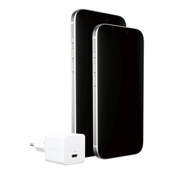 Putni adapter Grand Prix USB-C, GaN, 30 W PD, srebrno-bijeli, empower