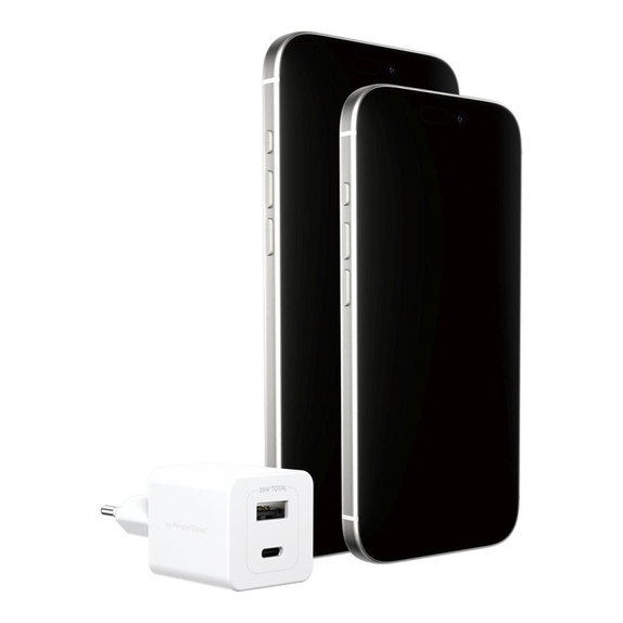 Putni adapter Grand Prix USB-C/USB-A, GaN, 35 W PD, srebrno-bijeli, empower