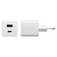 Putni adapter Grand Prix USB-C/USB-A, GaN, 35 W PD, srebrno-bijeli, empower