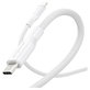 Kabel USB-C, 60 W, Racing, 1,2 m, srebrno-bijeli, empower