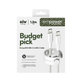 Kabel USB-C, 60 W, Racing, 1,2 m, srebrno-bijeli, empower