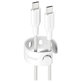 Kabel USB-C, 60 W, Racing, 2 m, Srebrno-bijela, empower