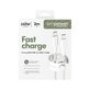 Kabel USB-C, 240 W, Racing, 2 m, Srebrno-bijela, empower
