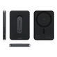 Bežična PowerBank 5000 mAh s rotirajućim postoljem, 20 W, kompatibilna s MagSafe, Qi2/USB-C, Space Black, empower