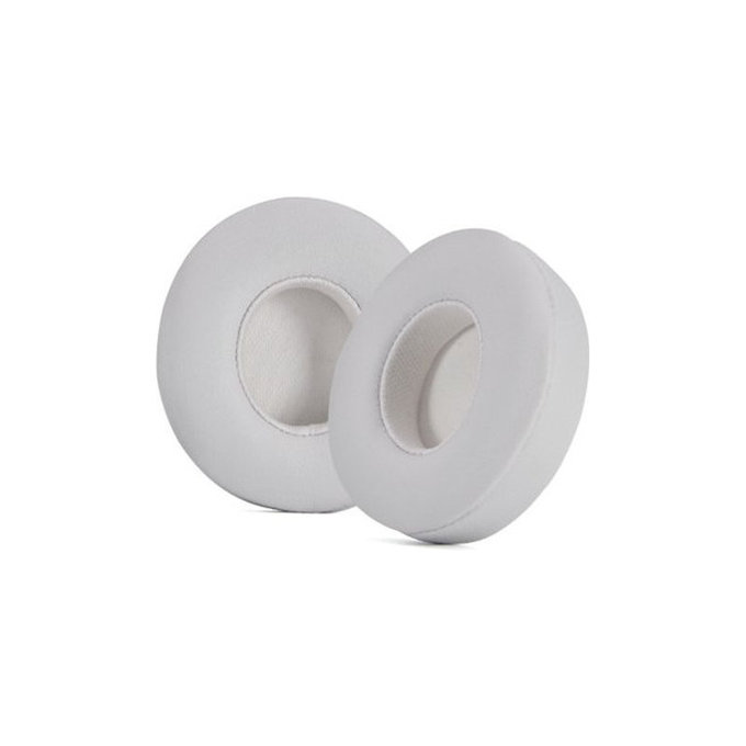 Zamjenski jastučići za uši za Beats Solo 4, Memorijska pjena + PU Koža, Bijele, 1 Par