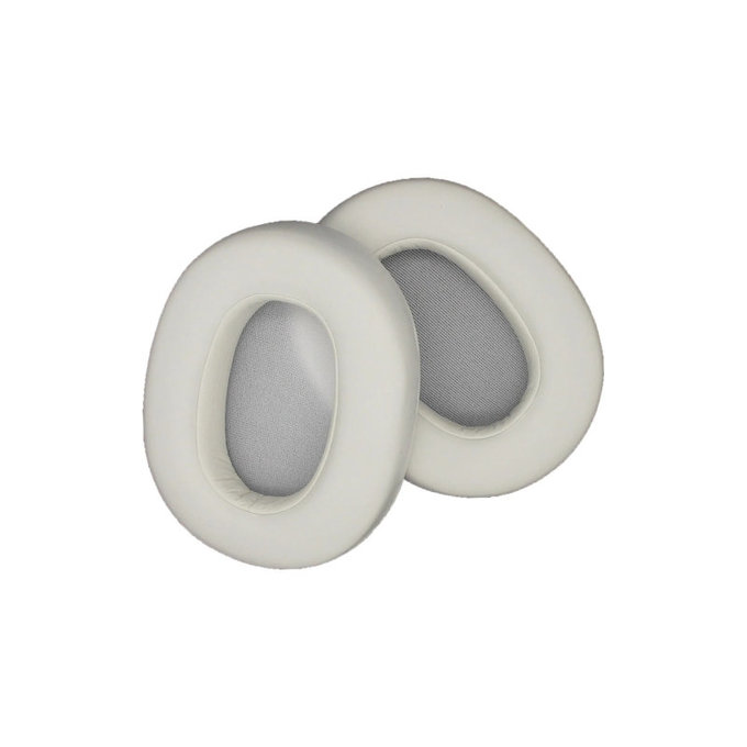 Zamjenski jastučići za uši za Sony WH-ULT900N, Memorijska pjena + PU Koža, Bijele, 1 Par