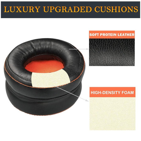 Zamjenski jastučići za uši za SteelSeries Siberia 800, 840, 9H, Memorijska pjena + Tekstil, Crne, 1 Par