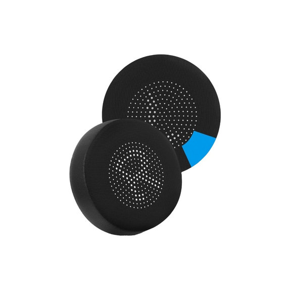 Zamjenski jastučići za uši za Jabra Evolve 75, 75+, UC, MS, Memorijska pjena + PU Koža, Crne, Hladni gel, 1 Par