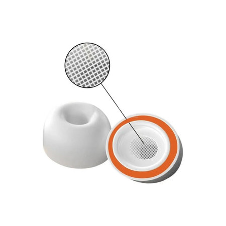 Zamjenski silikonski nastavci za uši za Apple AirPods 1, 2 Pro, M, Memorijska pjena, Bijele