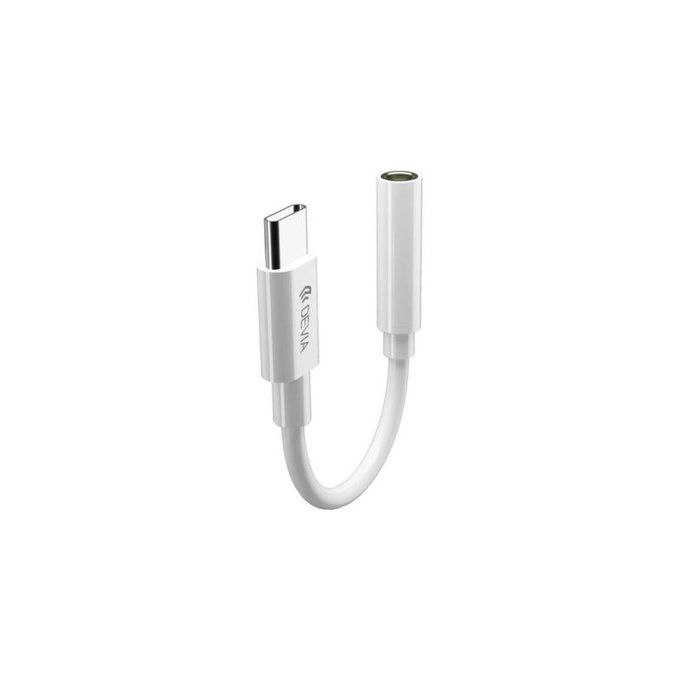 Adapter Smart 3,5mm Jack / USB-C, bijela, Devia